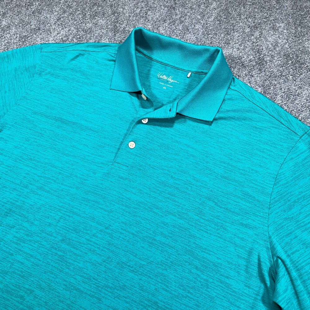 Walter Hagen Essentials Golf Polo Shirt Mens‎ XL Green Short Sleeve Stretch